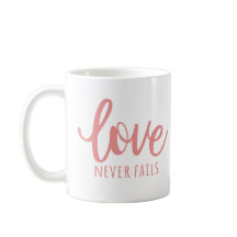 Liebe Versage nie - 1 Korinther 13:8 rosa