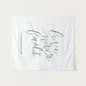 Liebe versage nie | 1 Korinther 13:8 Wandteppich (Vorderseite (Horizontal))