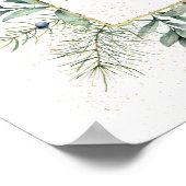 LIEBE Versage nie Bibel Elegante Vegetation Poster (Ecke)