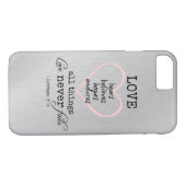 Liebe Versage nie Bibelverse Case-Mate iPhone Hülle (Rückseite (Horizontal))