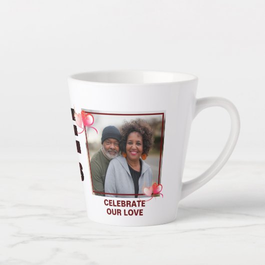 LIEBE VERSAGE NIE Christliches Foto Milchtasse (Rechts)