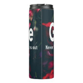 LIEBE VERSAGE NIE Christliches Personalisierte Thermosbecher (Rückseite)