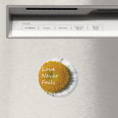 Liebe Versage nie Daisy 1 Korinther 13 Magnet (In Situ (Geschirrspüler))