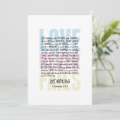 Liebe Versage nie Einladung (Stehend Vorderseite)