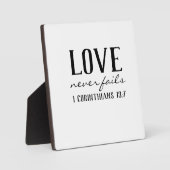 LIEBE VERSAGE NIE FOTOPLATTE (Vorderseite)