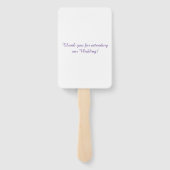 Liebe Versage nie Hochzeit mit Wasserfarben Fächer (Rückseite)