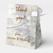 Liebe Versage nie Hochzeit oder Valentine Geschenkschachtel (Rückseite)