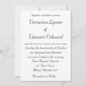 Liebe Versage nie Hochzeit von Bibelversen Einladung (Rückseite)