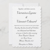 Liebe Versage nie Hochzeit von Bibelversen Einladung (Rückseite)