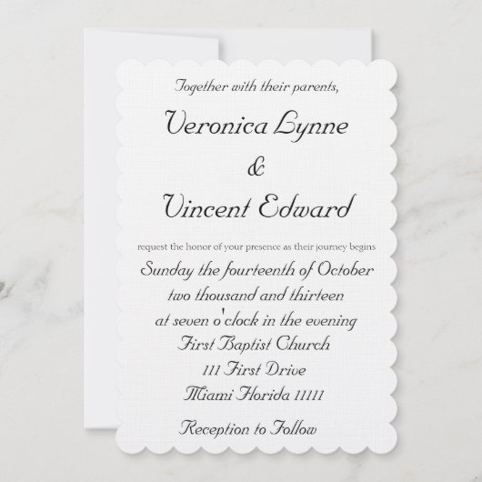 Liebe Versage nie Hochzeit von Bibelversen Einladung (Rückseite)