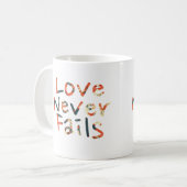 Liebe Versage nie Kaffeetasse (Vorderseite Links)