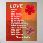 Liebe Versage nie — Kunstdruck 11 x 14 Poster (Vorne)