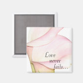 Liebe Versage nie Lilies Magnet (Vorderseite/Rückseite)