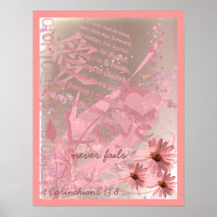 Liebe Versage nie mit Ehegatten Poster