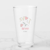 Liebe versage nie mit Namen oder Initialen anpasse Glas (Rückseite)