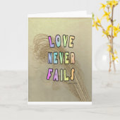 Liebe Versage nie Notecard Karte (Gelbe Blume)