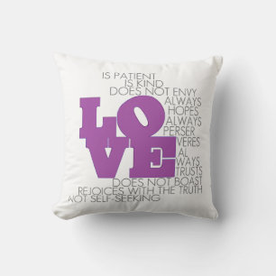 Liebe Versage nie Pillow Kissen