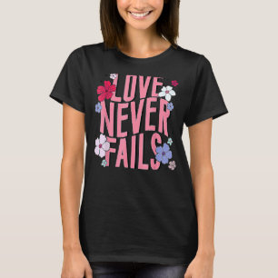 Liebe Versage nie Retro Groovy Valentine Day Match T-Shirt
