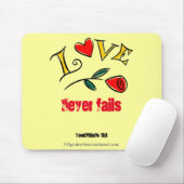 LIEBE versage nie ROSE Mousepad (Mit Mouse)