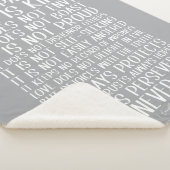 Liebe Versage nie Sherpa Blanket Sherpadecke (3/4)
