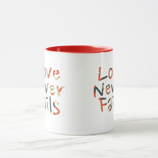 Liebe Versage nie Tasse (Zentrum)