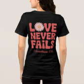 Liebe Versage nie Tri-Blend Shirt (Rückseite)