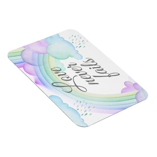 Liebe Versage nie Wasserfarbenwald Magnet (Rechte Seite)