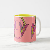Liebe Versage nie Zweifarbige Tasse (VorderseiteRechts)