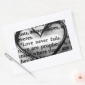 Liebe Versage niemals Aufkleber (Umschlag)