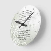 Liebe Versage niemals Christliche Schrift Runde Wanduhr (Winkel)