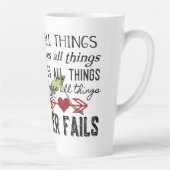 Liebe Versage niemals Latte-Tasse Milchtasse (Rechts)