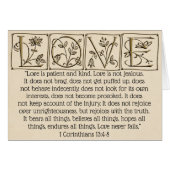 Liebe Versage niemals ~ Scripture~Gold (Vorderseite (Horizontal))