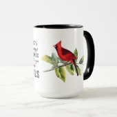 Liebe versagt nie Kardinal 15 Unze. Tasse (VorderseiteRechts)