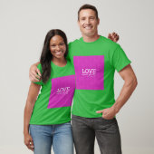 Liebe versagt nie rosa Mädchen T-Shirt (Unisex)