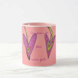 Liebe versagt nie tasse