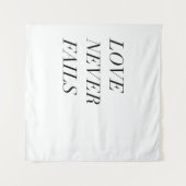 Liebe versagt nie wandteppich (Vorderseite (Horizontal))