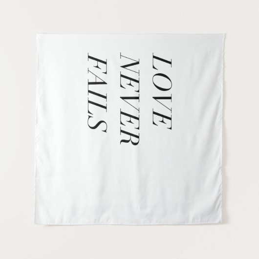 Liebe versagt nie wandteppich (Vorderseite (Horizontal))