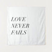 Liebe versagt nie wandteppich (Vorderseite)