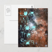 Liebe verschiebt Postkarte (Vorne/Hinten)