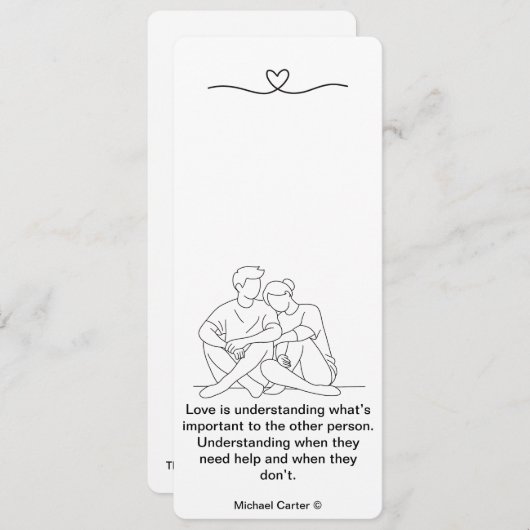 Liebe versteht einladung (Vorne/Hinten)