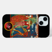 LIEBE, VERSUCH UND TOD ROTES GEM STEINMONOGRAM Case-Mate iPhone HÜLLE (Rückseite (Horizontal))