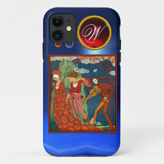 LIEBE, VERSUCH UND TOD ROTES GEM STEINMONOGRAM Case-Mate iPhone HÜLLE