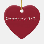 Liebe-Verzierung Keramikornament (Hinten)