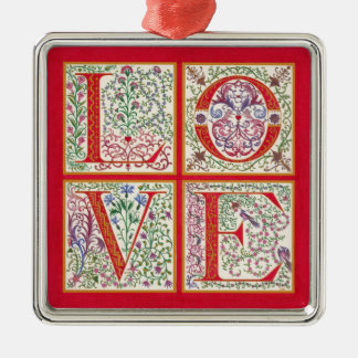 LIEBE Verzierung Ornament Aus Metall