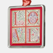 LIEBE Verzierung Ornament Aus Metall (Links)