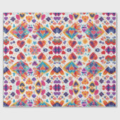 Liebe Vibes Valentinstag Wrapping Paper Geschenkpapier (Flach)