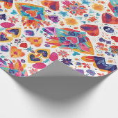 Liebe Vibes Valentinstag Wrapping Paper Geschenkpapier (Ecke)