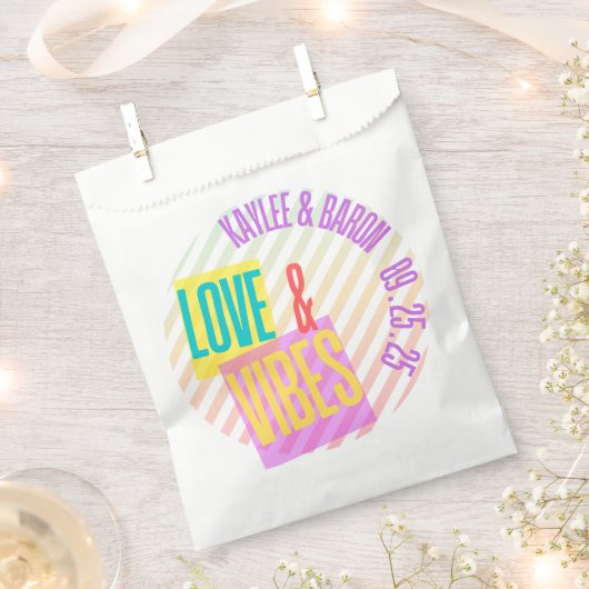 Liebe & Vibes Wedding Branding Geschenktütchen (Ausgeschnitten)