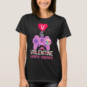 Liebe Videospiel Gamer Gaming Herzen Tag Glücklich T-Shirt