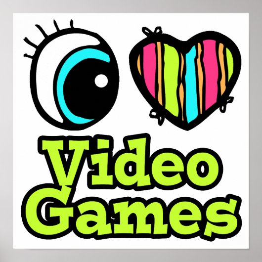 Liebe-Videospiele mit hellen Augen Poster (Vorne)